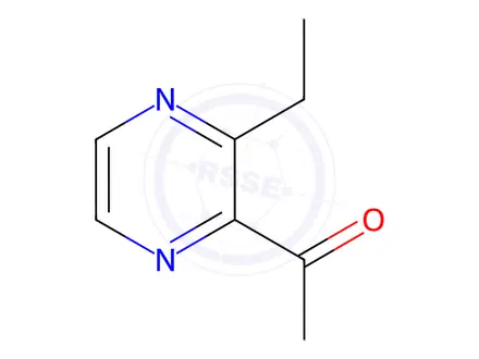 Chemical structure of Acetyl-3-Ethylpyrazine, 2-