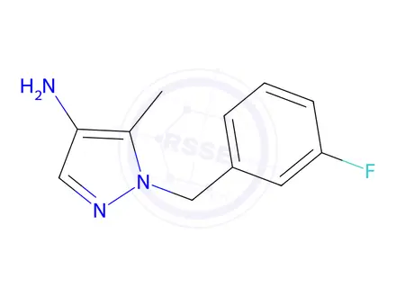 Chemical structure of 1-(3-Fluorobenzyl)-5-methyl-1h-pyrazol-4-amine