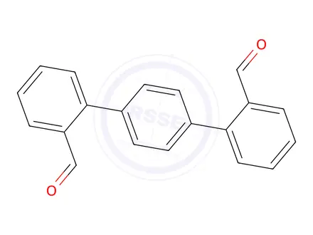 Chemical structure of [1,1':4',1''-Terphenyl]-2,2''-dicarboxaldehyde