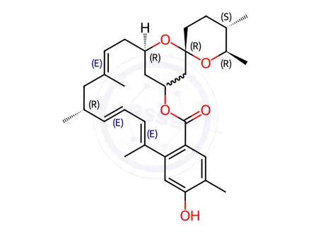 Chemical structure of Milbemycin beta3