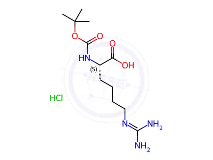 Chemical structure of BOC-HOARG-OH