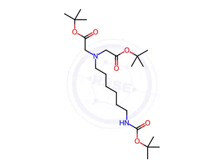 Chemical structure of Bis(tert-butyl)-N-boc-aminohexyliminodiacetate