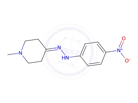 Chemical structure of 1-Methyl-4-(2-(4-nitrophenyl)hydrazono)piperidine