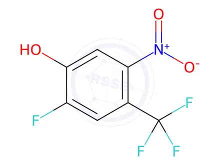 Chemical structure of 2-Fluoro-5-nitro-4-trifluoromethyl-phenol