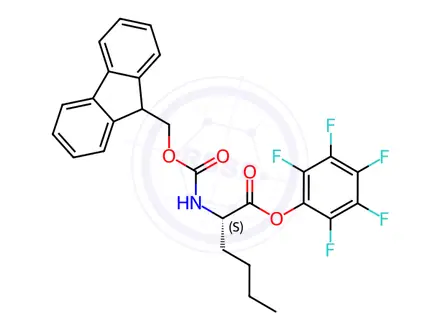 Chemical structure of Fmoc-Nle-OPfp