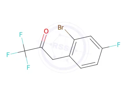 Chemical structure of 3-(2-Bromo-4-fluorophenyl)-1,1,1-trifluoropropan-2-one