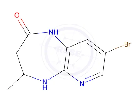 Chemical structure of 8-Bromo-4-methyl-1H,2H,3H,4H,5H-pyrido[2,3-b][1,4]diazepin-2-one