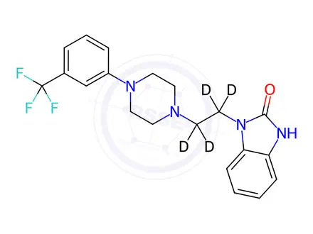 Chemical structure of Flibanserin-d4