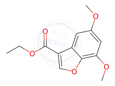 Chemical structure of ethyl 5,7-dimethoxybenzofuran-3-carboxylate