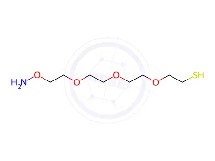 Chemical structure of Ethanethiol, 2-[2-[2-[2-(aminooxy)ethoxy]ethoxy]ethoxy]