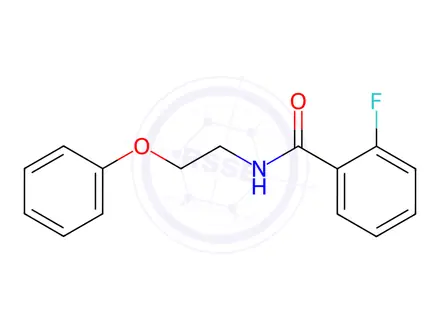 Chemical structure of 2-Fluoro-N-(2-phenoxyethyl)benzamide