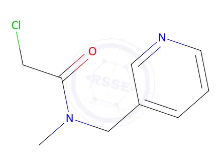 Chemical structure of 2-Chloro-N-methyl-N-(pyridin-3-ylmethyl)acetamide