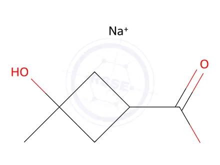 Chemical structure of 3-Hydroxy-3-methyl-cyclobutanecarboxylic acid sodium salt