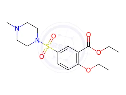 Chemical structure of ethyl 2-ethoxy-5-((4-methylpiperazin-1-yl)sulfonyl)benzoate