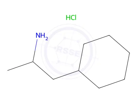 Chemical structure of Norpropylhexedrine hydrochloride