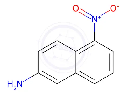 Chemical structure of 2-Naphthalenamine, 5-nitro-