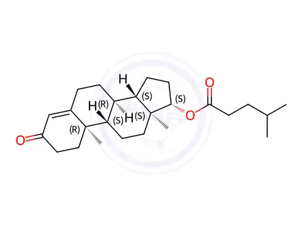 Chemical structure of Testosterone Impurity 132 (Testosterone Isocaproate)