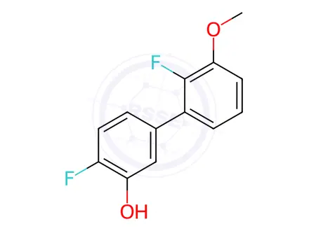Chemical structure of 2-Fluoro-5-(2-fluoro-3-methoxyphenyl)phenol