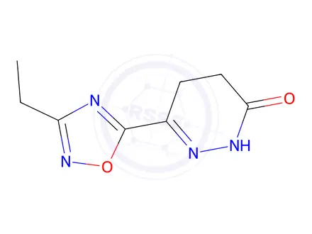 Chemical structure of 6-(3-ethyl-1,2,4-oxadiazol-5-yl)-2,3,4,5-tetrahydropyridazin-3-one