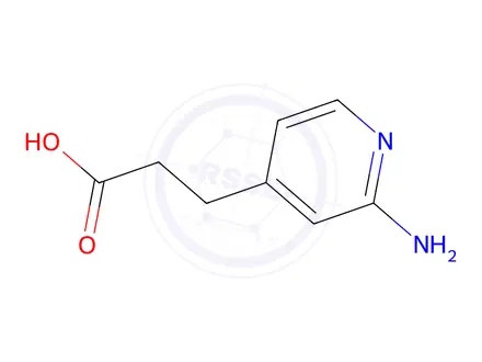 Chemical structure of 3-(2-aminopyridin-4-yl)propanoic acid