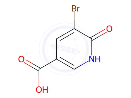 Chemical structure of 5-Bromo-6-oxo-1,6-dihydropyridine-3-carboxylic Acid