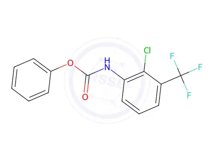 Chemical structure of Phenyl (2-chloro-3-(trifluoromethyl)phenyl)carbamate