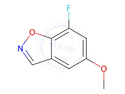 Chemical structure of 7-fluoro-5-methoxy-1,2-benzoxazole