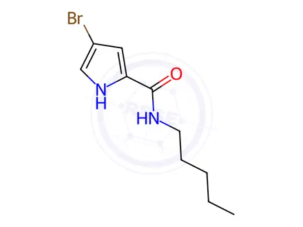 Chemical structure of 4-Bromo-N-pentyl-1H-pyrrole-2-carboxamide