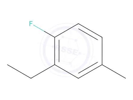 Chemical structure of Benzene, 2-ethyl-1-fluoro-4-methyl-