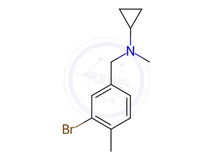 Chemical structure of N-(3-Bromo-4-methylbenzyl)-N-methylcyclopropanamine