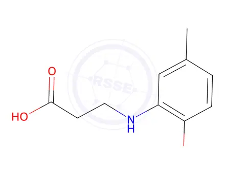Chemical structure of 3-[(2-methoxy-5-methylphenyl)amino]propanoic Acid