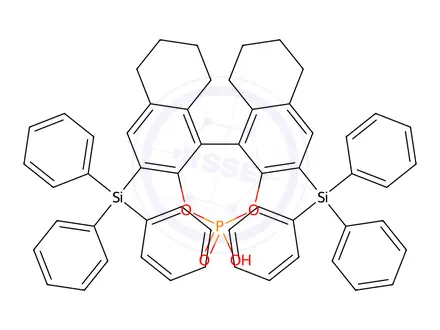 Chemical structure of (11bS)-8,9,10,11,12,13,14,15-Octahydro-4-hydroxy-2,6-bis(triphenylsilyl)-4-oxide-dinaphtho[2,1-d:1',2'-f][1,3,2]dioxaphosphepin