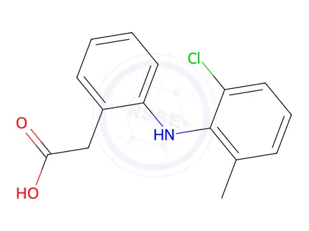 Chemical structure of [2-(2-Chloro-6-methylanilino)phenyl]acetic acid
