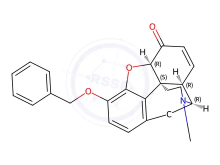 Chemical structure of 6-Oxo-benzylmorphine