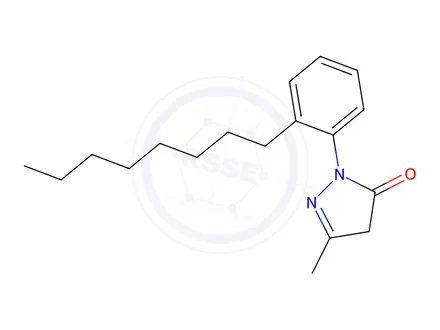 Chemical structure of 3-Methyl-1-(2-octylphenyl)-1H-pyrazol-5(4H)-one