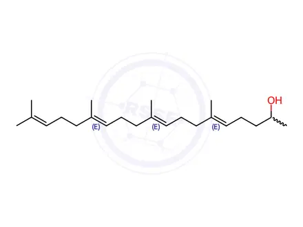 Chemical structure of 6,10,14,18-Tetramethyl-5,9,13,17-nonadecatertaen-2-ol