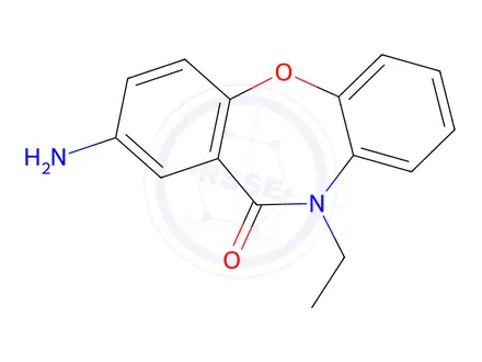 Chemical structure of 2-Amino-10-ethyldibenzo{b,f][1,4] oxazepin-11 (10H)-one