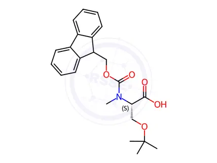 Chemical structure of Fmoc-N-Me-Ser(tBu)-OH