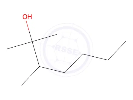 Chemical structure of TRIMETHYLHEXANOL
