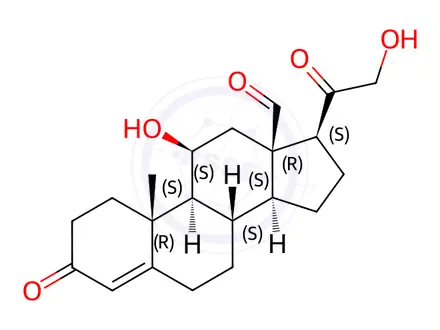 Chemical structure of Aldosterone