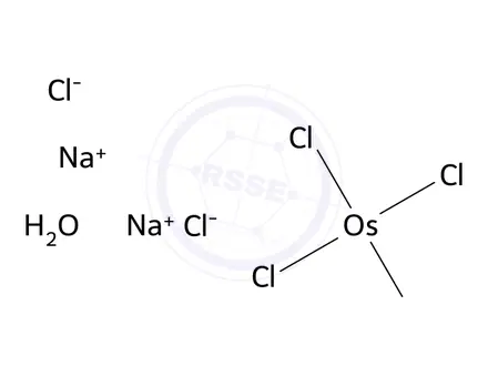 Chemical structure of SODIUM HEXACHLOROOSMATE(IV)HYDRATE, 38.0-41.0% OS