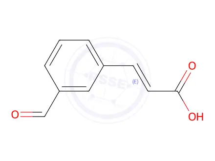 Chemical structure of (E)-3-(3-Formylphenyl)acrylic acid