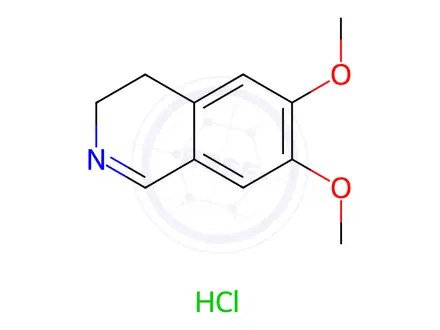 Chemical structure of Tetrabenazine Stage-I Impurity / 6,7-dimethoxy-3,4-dihydroisoquinoline hydrochloride