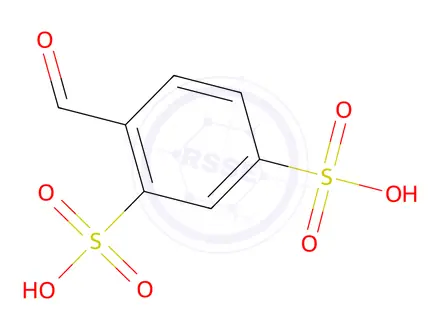 Chemical structure of 4-formylbenzene-1,3-disulfonic acid