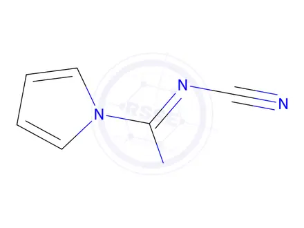 Chemical structure of 1H-Pyrrole-1-carboximidamide,N-cyano-