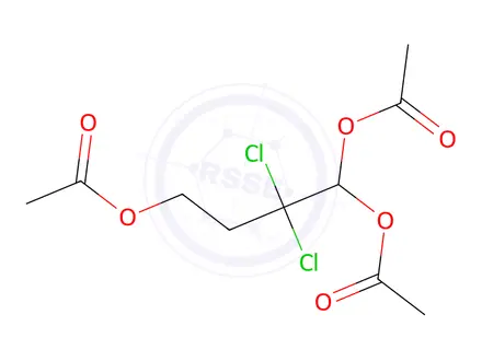 Chemical structure of 1,1,4-Triacetoxy-2,2-dichlorobutane, 98%