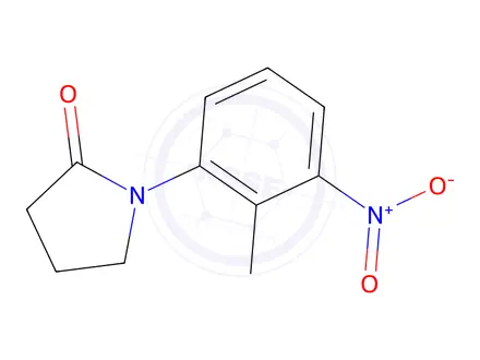 Chemical structure of 1-(2-methyl-3-nitrophenyl)pyrrolidin-2-one
