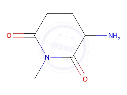 Chemical structure of 3-Amino-1-methylpiperidine-2,6-dione