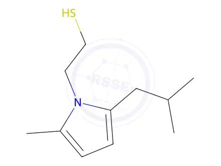 Chemical structure of 2-[2-methyl-5-(2-methylpropyl)pyrrol-1-yl]ethanethiol