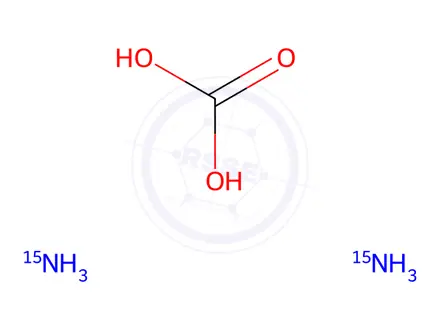 Chemical structure of Ammonium Carbonate-15N